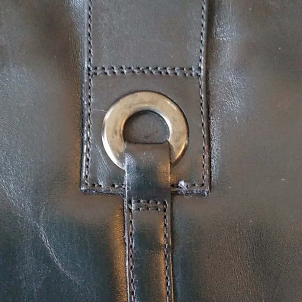 Black Clark's Size 5 Leather Boots Knee High